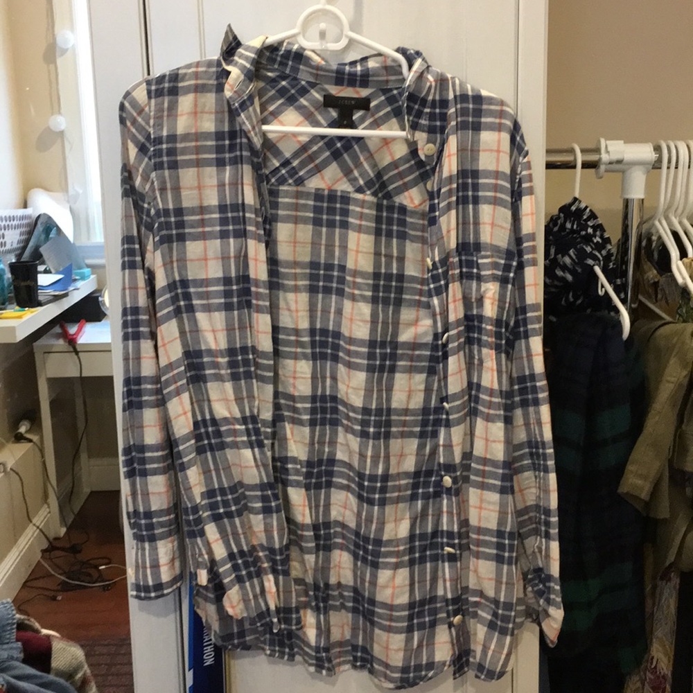 Plaid JCREW blouse